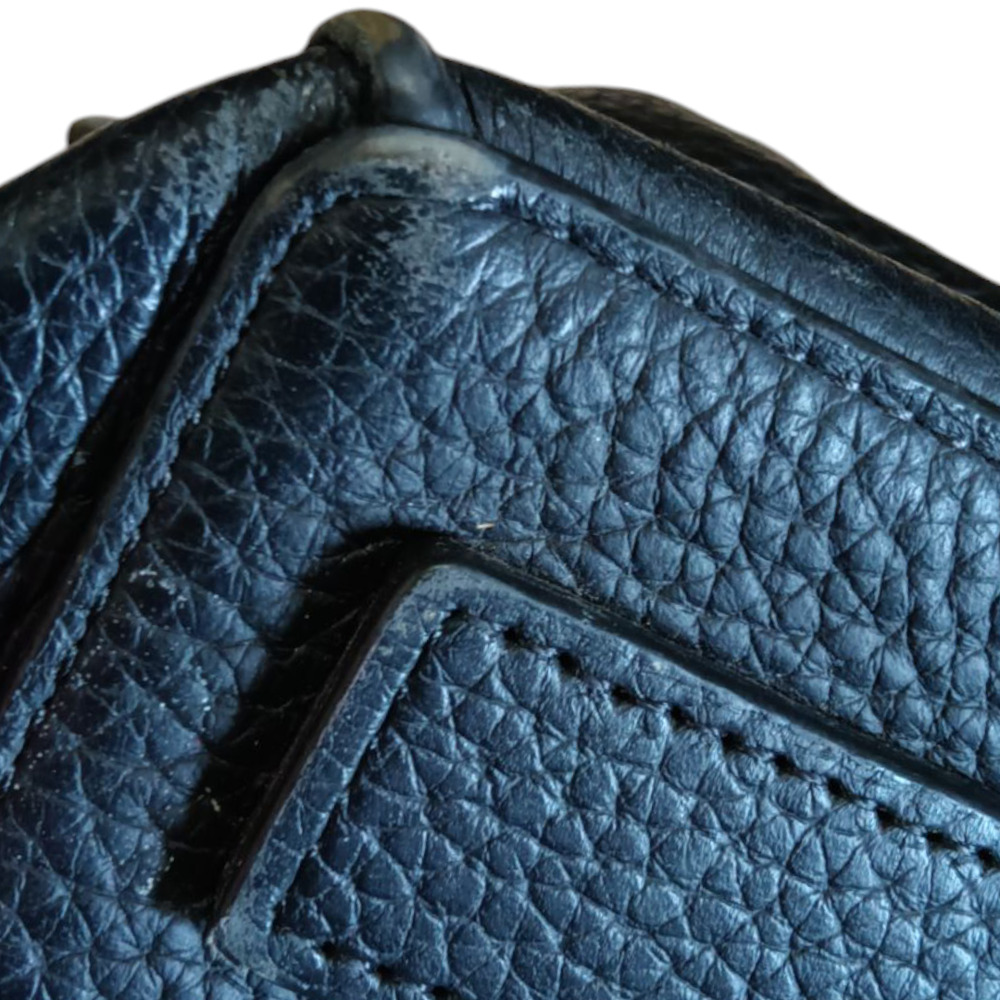 Black Pebbled Leather ALLSAINTS bucket shoulder bag - Picture 8 of 10